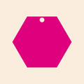 Hexagon Keyring (Custom)