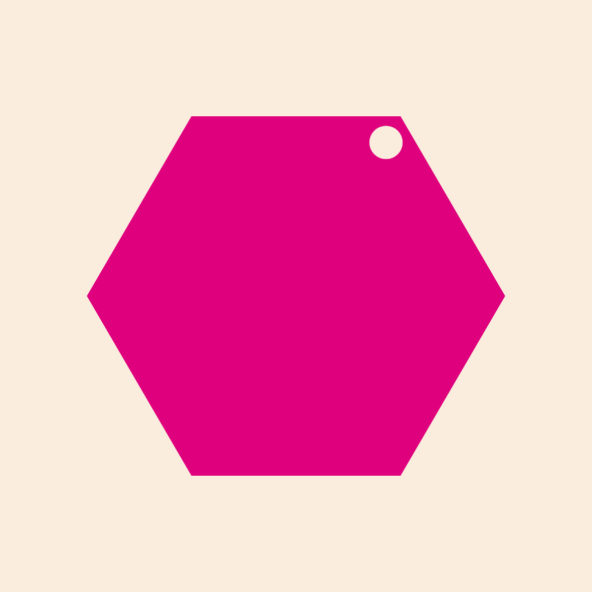 Hexagon Keyring (Custom)