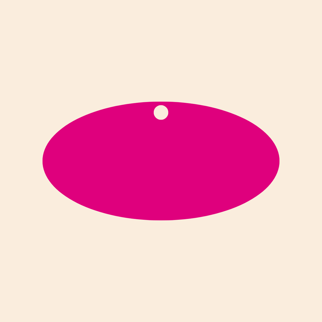 Oval Keyring (Custom) MEDIUM