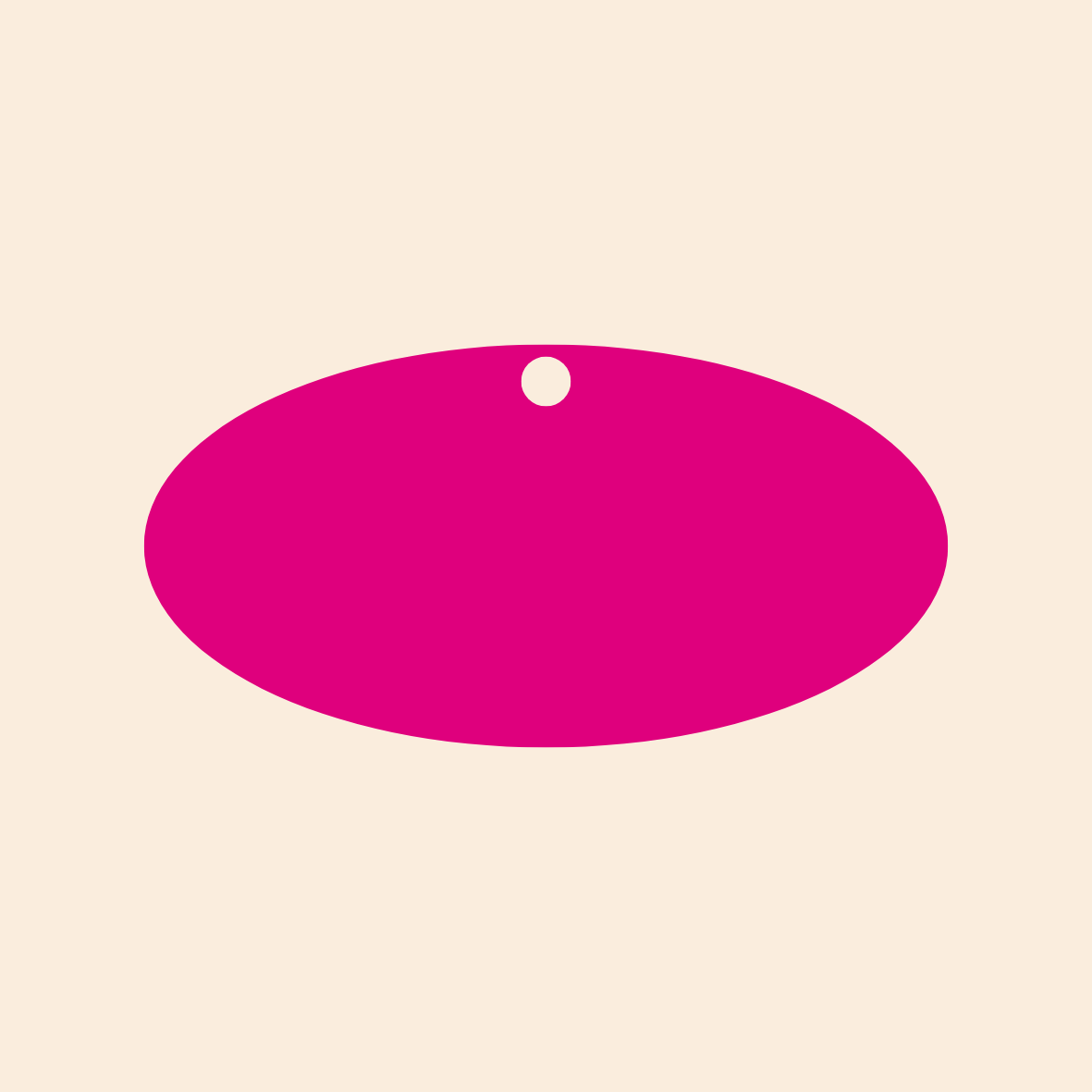 Oval Keyring (Custom) LARGE