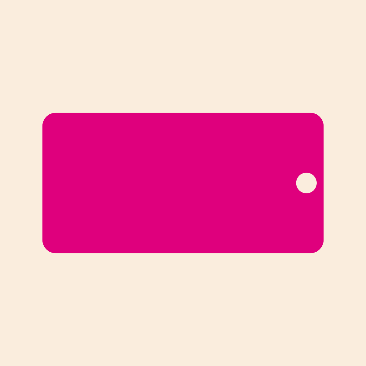 Rectangle Keyring (Custom) LARGE