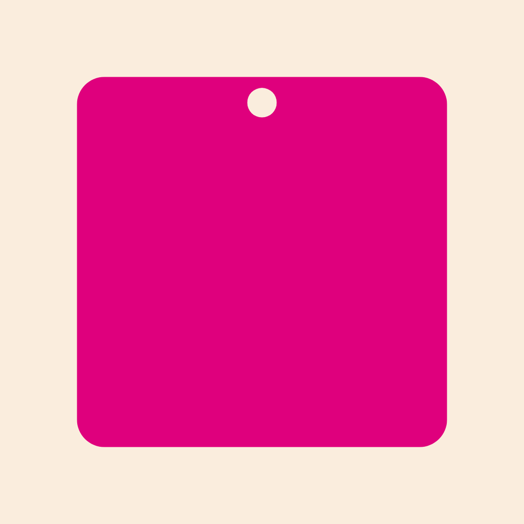 Square Keyring (Custom)